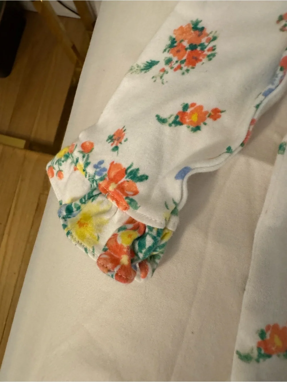 Janie and Jack Floral Ruffle Romper | 6–12 Months